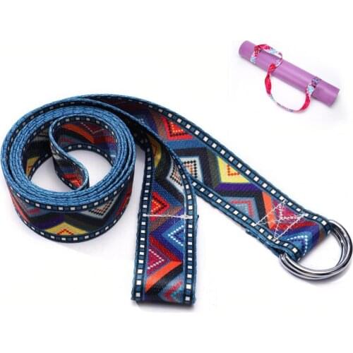 Yoga Mat Strap Anti-skidding Double-sided Thicker Yoga Mat Sling Strap Pilates Carrier for Gym Adjustable Strap Sport Tool