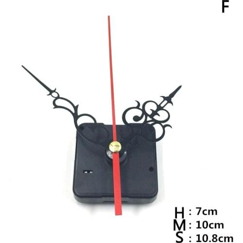 Clocks Quartz Movement Mechanism Repair Parts Black + Hands Replacement Parts Kit Set DIY