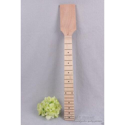 New Electric guitar neck 21 fret Mahogany Maple wood Fretboard Unfinished #870