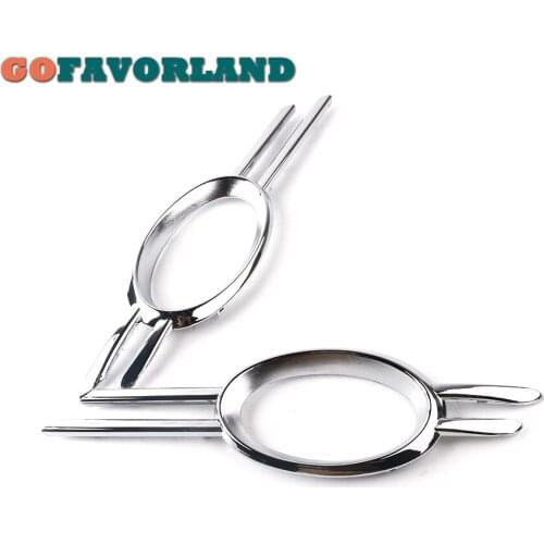 Pair L+R Front Bumper Foglamp Fog Light Chrome Grill Trim 2118851174 2118851274 For Mercedes-Benz W211 E320 E350 E550 2007-2009