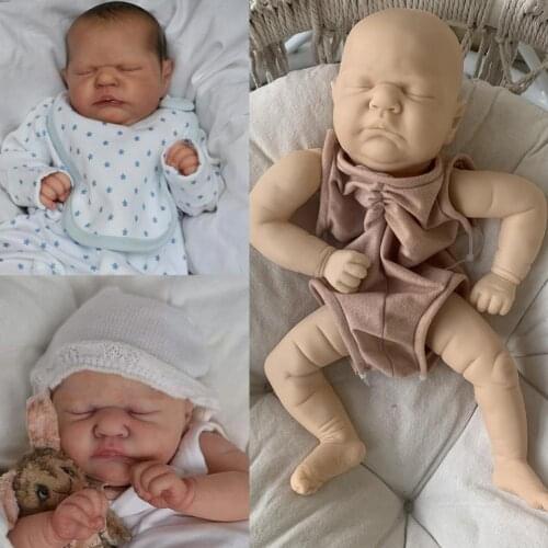 Full Silicone Material 18-inch Mini Reborn 46cm Doll Unfinished Non-toxic Set Soft Doll Limited Edition And Set Q4V8