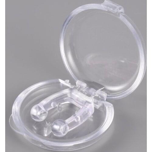 Portable Soft Health Silicone Anti Snoring Relieve Nasal Congestion Snoring Devices Ventilation Anti-snoring Nose Clip Hot New