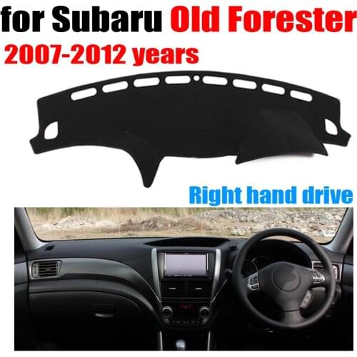 RKAC Car dashboard covers for Subaru old Forester 2007-2012 years Right hand drive dashmat pad dash cover auto accessories