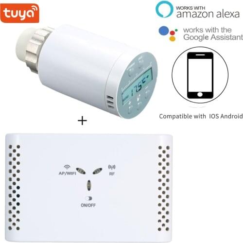 SEA801-APP Temperature Controller Heating Accurate TRV Thermostatic Radiator Valve Programmable Voice Remote Control Thermostat