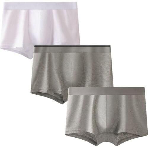 3PCS/Lots Modal Underwear Men Boxer Shorts Slip Homme Breathable Underpants Panties Sleep Bottoms Calzoncillo Trunks Plus Size