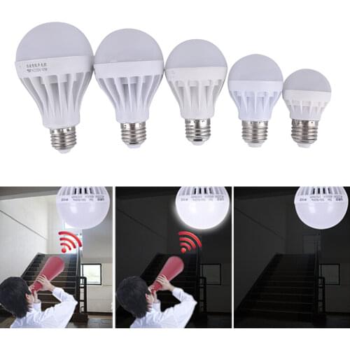3W 5W 7W 12W 220V Smart Lamp Passway Sound/Voice Sensor LED Bulb PIR Motion Induction Light For Door Stair lighting