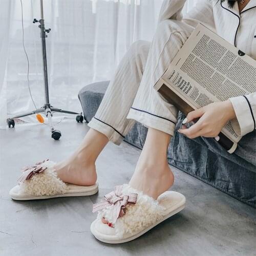 Women Flip Flops Warm Slippers Soft Plush Furry Cozy Open Toe House Shoes Indoor Outdoor Faux Fur Warm Comfy Slip on Breathable