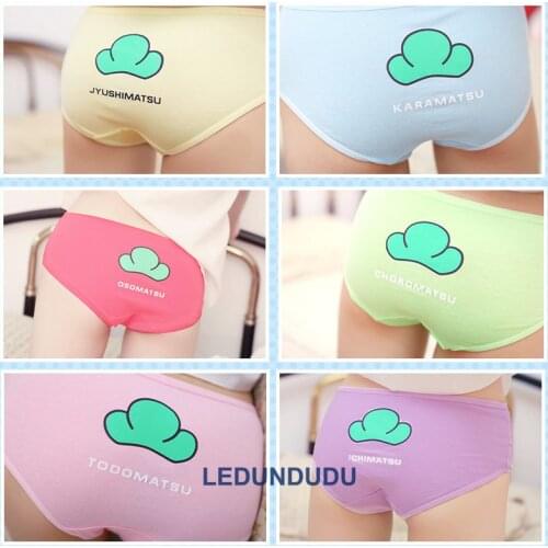 Osomatsu san Briefs Women Sexy Underwear Panties Ichimatsu Karamatsu Todomatsu Choromatsu Leggings Underpants Cosplay Lingerie