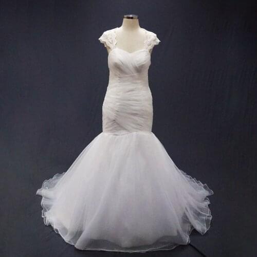 Vestidos de novia 2016 New Arrival Fabulous Sexy Lace Up Back with Jacket Bridal Gown Mermaid Wedding Dresses Plus Size