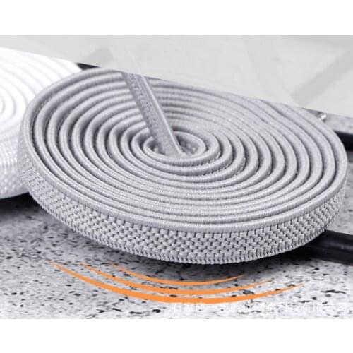 1pair 100CM No Tie Lazy ShoeLaces Solid Elastic Flat Locking Bootlaces Sneaker Rope Children Safe Elastic Shoe Lace Accessories
