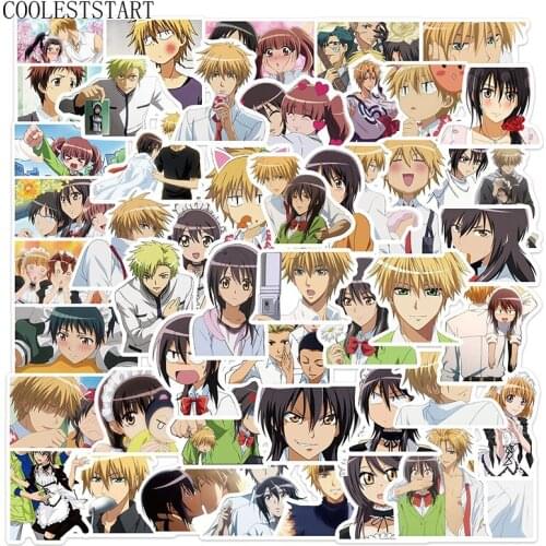 10/50Pcs/set Anime Kaichou Wa Maid Sama Stickers Waterproof Trendy Suitcase Laptop Stickers Decal Graffiti Patches for Teen Girl