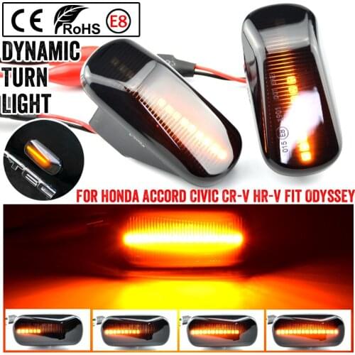 2pcs Led Dynamic Side Marker Turn Signal Light For Acura Integra Type-R DC2 RSX DC5 NSX NA1 NA2 Repeater Signal Lights For Honda