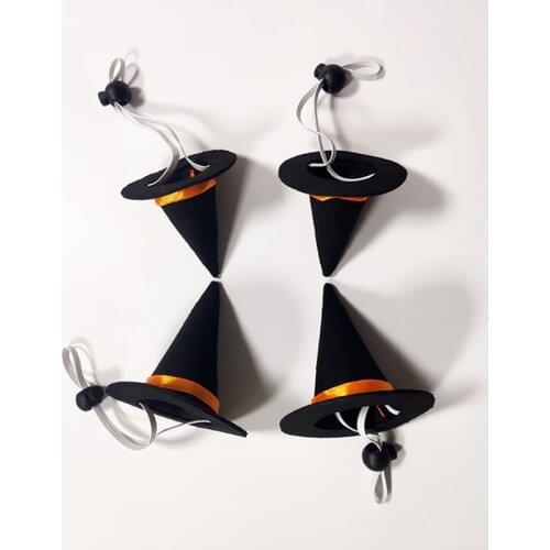 2 Styles Pet Halloween Costumes Spider Pumpkin Hat-Dog Cat Witch Wizard Hat for Halloween Parties