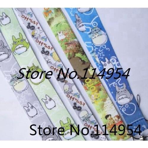 50 Pcs /Wholesale lot Mix Japanese anime Totoro Necklace Strap Lanyards Cell Key Chains H-40