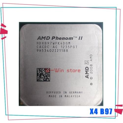 AMD Phenom X4 B97 3.2Ghz Quad-Core DeskTop CPU HDXB97WFK4DGM Socket AM3