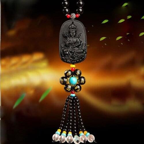 Car accessories car accessories Obsidian gourd car accessories car accessories Guanyin rearview mirror ornaments