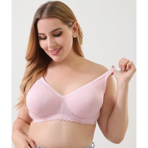 Transparent Big Size Bra 38C 42DD 44C 46B 48C Cup Brand Sexy Women How Out Lace Intimates Push Up Plus Bra Ladies Lingerie