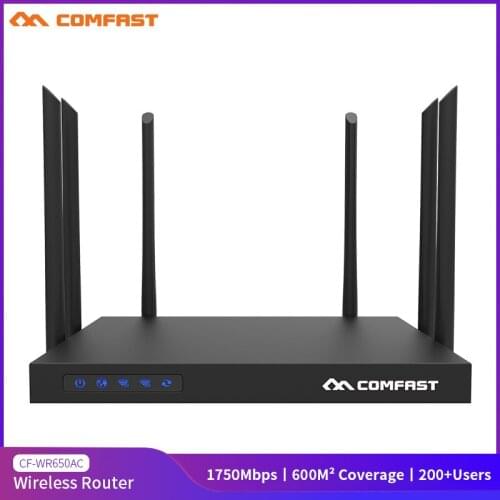 Comfast CF-WR650AC 1750Mbps AC WIFI Router 2.4G+5.8G Enginering AC Manage router 1Wan 4Lan 802.11ac access point wi fi router