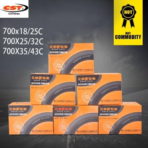 Cst Bicycle Inner Tube Tyres MTB Mountain Road Bike Butyl Rubber Bicycle Interior Tire 700C Presta French Schrader Valve