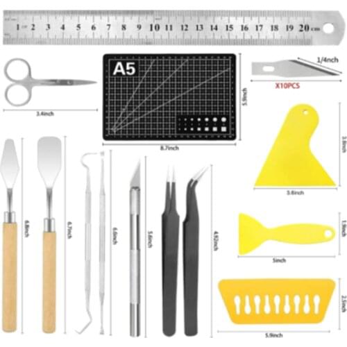 DIY Cricut Tools Set Scrapbooking Embossed Dried Flower Tool Set Craft Basic Supplies Accessories For Home School Decorative