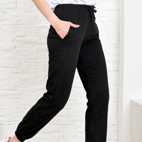 Womens Black Pettitoes Wheel Two-Thread Sweatpants