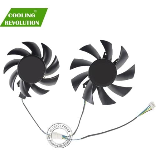 Graphics card fan CF7015M12S CF8015H12S DC12V 0.32A 4Pin for ZOTAC GAMING GeForce GTX 1660 SUPER Twin Fan ZT-T16620F-10L