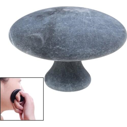 Mushroom Shape Faical Body Anti-wrinkle Relaxation Scraping Therapy Health Care Natural Black Ore Stone Gua Sha Massage Tool