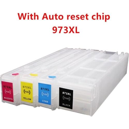 Refillable 973 Ink Cartridge For HP 973XL for hp973 PageWide Pro 352dw 377dw 452dn 452dw 477dn 477dw 552dw 577dw 577z Printer