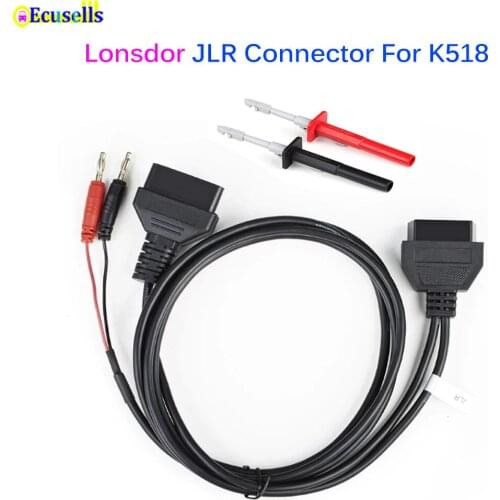 Lonsdor JLR Connector Work With K518S K518ISE Support All key Lost Programming Under Alarm State for Land Rove&Jaguar 2015-2018