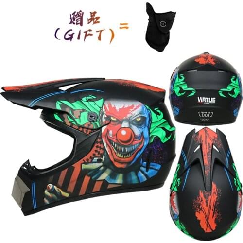 Shell Motorcycle Helmet ATV Off-road Vehicle Downhill Mountain Bike DH Racing Helmet Cross Helmet Capacetes Moto Lightweight ABS
