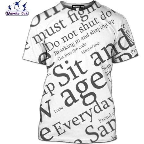 Mamba Top Fun Newspaper T-Shirt Hip-Hop Music Men’s T-Shirt Beach Beauty Shirt Guitar Anime Pokémon Shirt Endless Harajuku Top