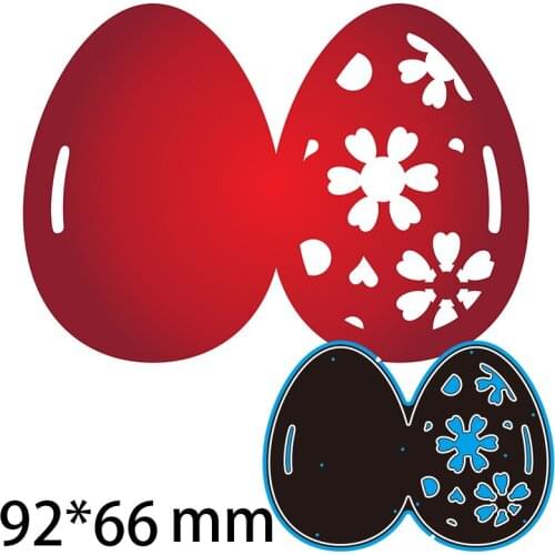 92*66 mm Hollow Easter Egg Cutting Metal Dies New Stencils DIY Scrap booking Paper Cards Craft Making Craft Decoration
