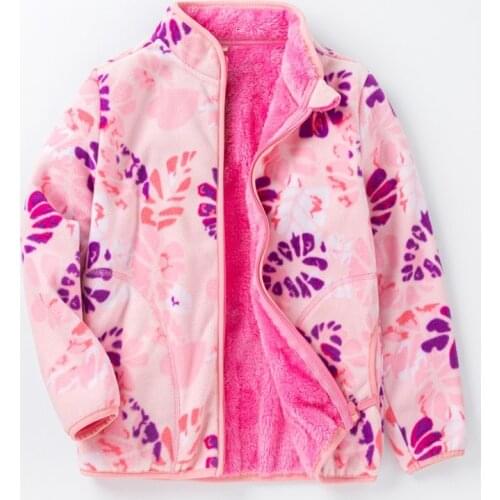 New 2020 spring autumn child kid clothes baby girls polar fleece jackets outwear thick soft warm sweatshirts jackets