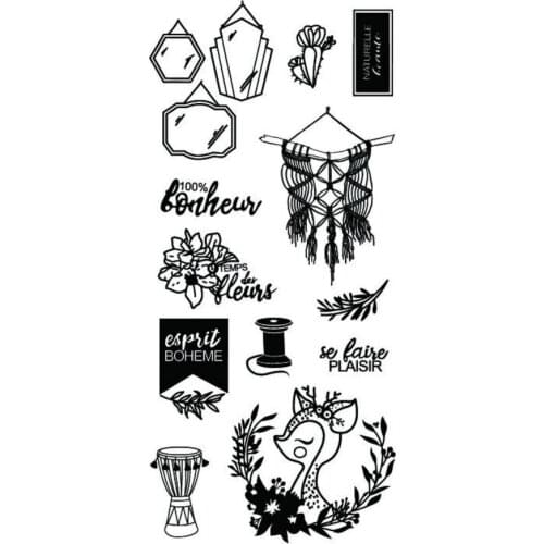 French Transparent clear Stamp Seal for DIY scrapbooking photo album Decorative clear stamps A1107