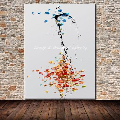 Mintura Art Hand Painted Abstract Oil Painting On Canvas Modern Pop Art Poster Wall Picture For Living Room Home Decoration Gift