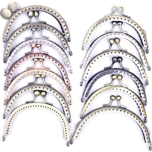 Silver/Bronze/Copper Tone Metal Arch Frame Clutch Purse Bag Kiss Clasps Handbag Handles Clips DIY Luggage Hardware Accessories