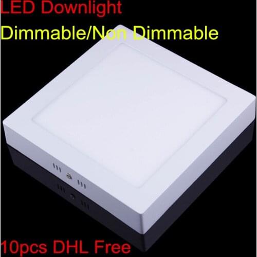 LED Downlight 9W 15W 25W 30W Surface LED indoor light 85-265V Dimmable LED Panel lamp light bulb With LED Transfermer DHL Free
