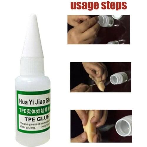 20ml Patching Fix Universal Repair Glue Fast Portable Doll Accessory Sex Household Tpe Liquid Strong Transparent Glue K1P3
