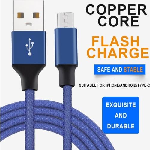 For iphone xr 1m USB Cable Fast Charging For Xiaomi Redmi Note 5 9 Pro Android Mobile Phone Data Cable for Samsung S7 USB Type-C