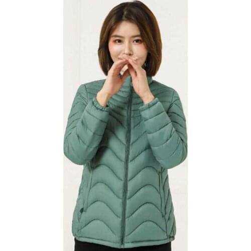 Womens autumn and winter coat short womens coat warm coat womens solid color thick cotton coat 2xl-6xl