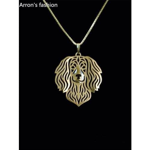 New Unique Romantic Gold Silver Boykin Spaniel Pendant Necklace Hunger Games Necklace Women Best Friend Choker