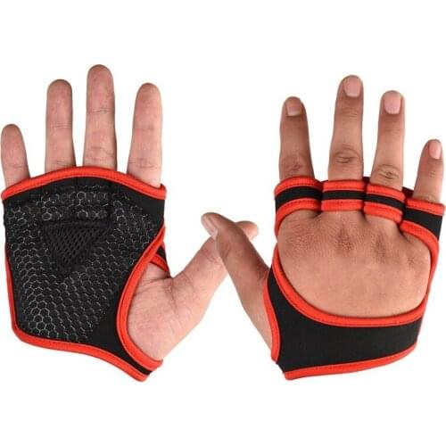 1Pair Dumbbells Gloves High Elastic Breathable Anti-Slip Silicone Weightlifting Wristband Grip Bracer Gloves Indoor Sports Glove