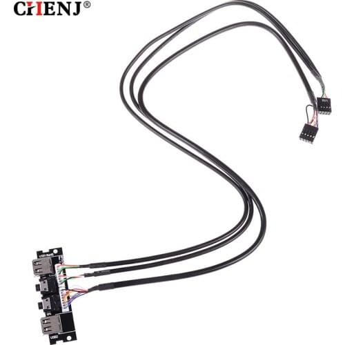 1pc Audio Cable PC Computer Case PCB Front Panel USB 2.0 Audio Port Mic Cable Motherboard Connection Cable