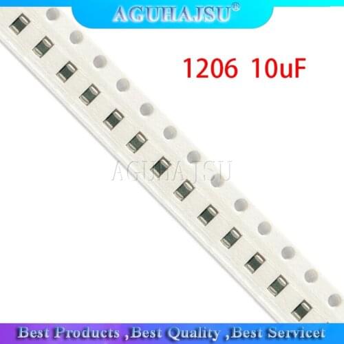 100pcs 10uF X5R Error 10% 10V 1206 106 smd capacitor