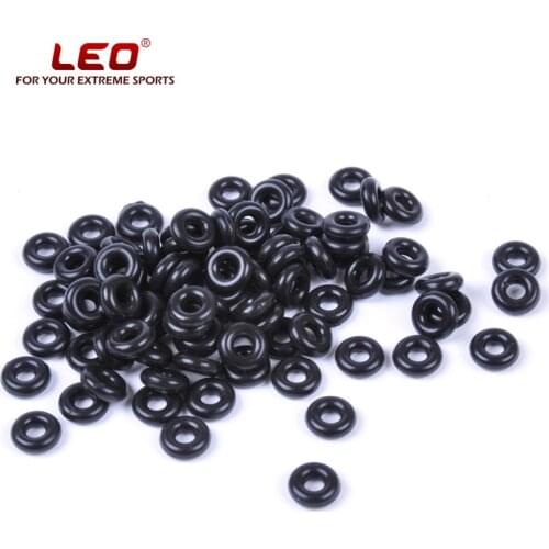 500pcs/pack Leo Top Quality O-shaped Ring 27001 Rod Clip Tippet Connector RubberRubber Rings Fishing Accessories Pesca Swivel