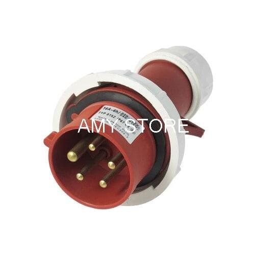 AC 16A Water Proof IP67 3P+E+N IEC309-2 Industrial Plug Conector Red White