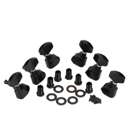 Guitar accessories 3 left 3 right fully closed electric guitar string button string quasi knob winder black