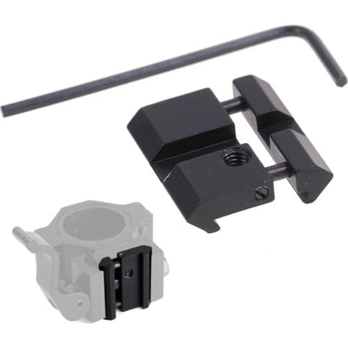 Aluminum Alloy Lightweight Portable 11 to 20mm Track / 11mm to 22mm Dovetail Leather Martini / Weaver Rail Adapter