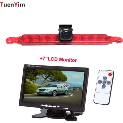 Car Brake Light Rear View Camera For Hella 2DA 343 106-201/Slim & Flat Back Housing Universal Camera With 7Inch LCD Monitor