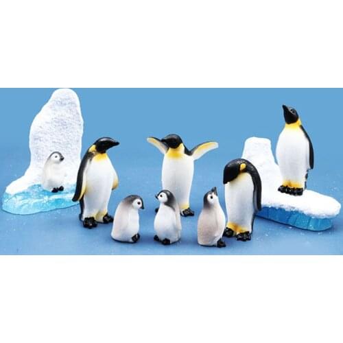 DIY Mini Penguin Iceberg Seal Model Miniature Figurine Micro Landscape Bonsai Decoration Fairy Garden Ornament